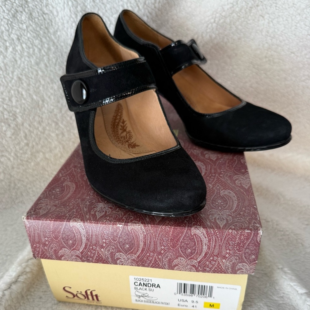 Sofft Black Mary Jane Heels